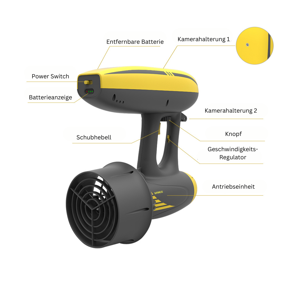 SMACO Scuba Diving Underwater Jetpack - Unterwasser-Jetpack für Taucher - SwissGadget