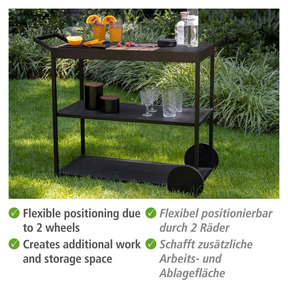 Servierwagen Miro mit FSC® zertifiziertem Akazienholz