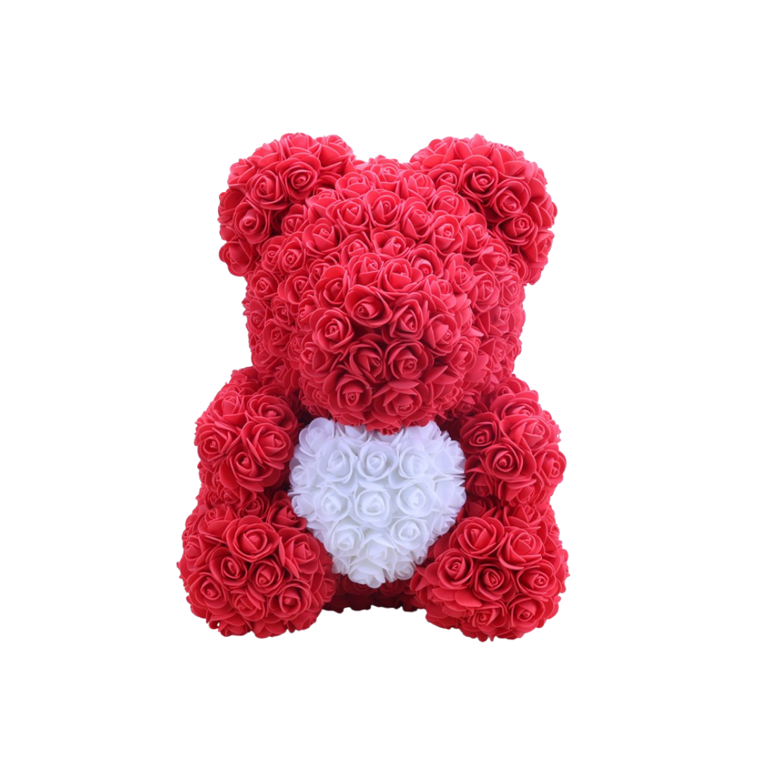 SwissLove™ - Rosenbär 40cm - Einzigartiges Geschenk - SwissGadget