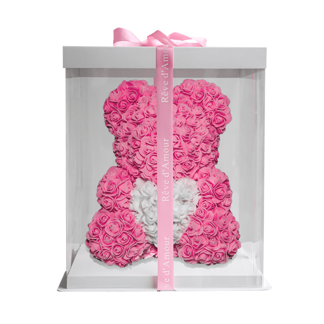 SwissLove™ - Rosenbär 40cm - Einzigartiges Geschenk - SwissGadget