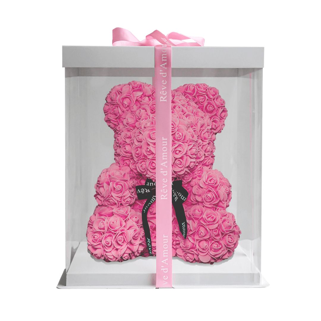 SwissLove™ - Rosenbär 40cm - Einzigartiges Geschenk - SwissGadget