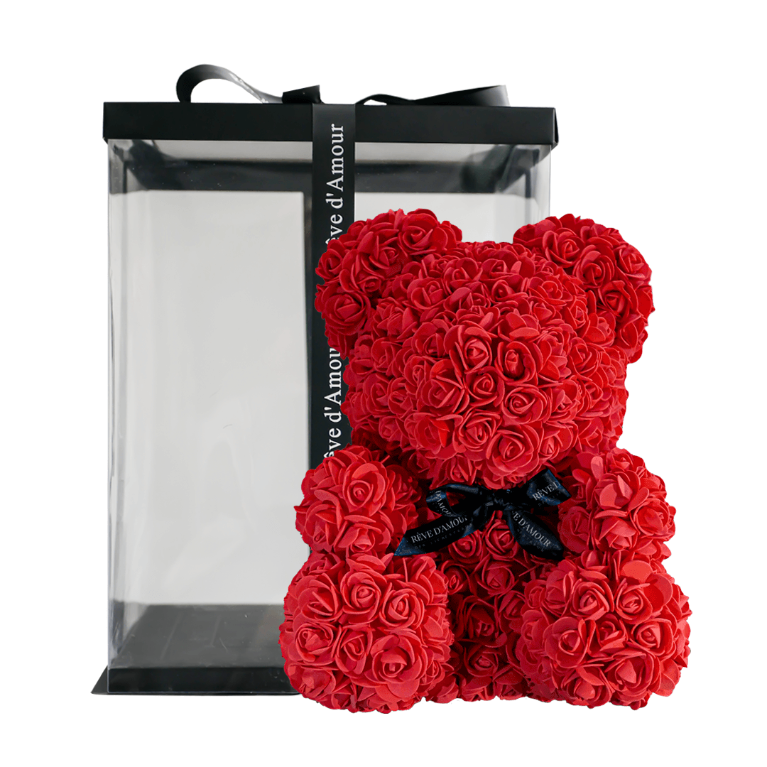 SwissLove™ - Rosenbär 40cm - Einzigartiges Geschenk - SwissGadget