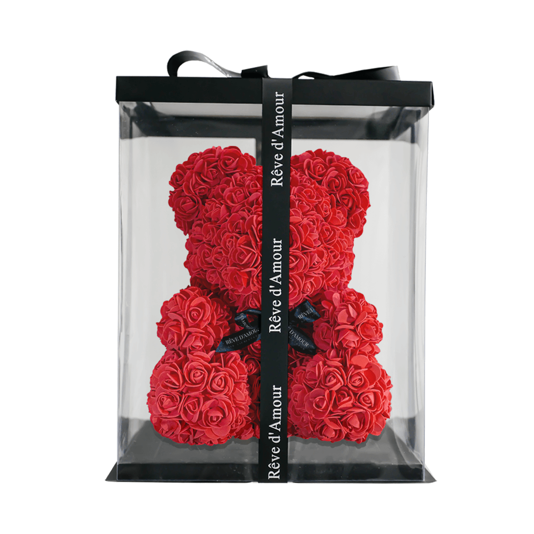 SwissLove™ - Rosenbär 40cm - Einzigartiges Geschenk - SwissGadget