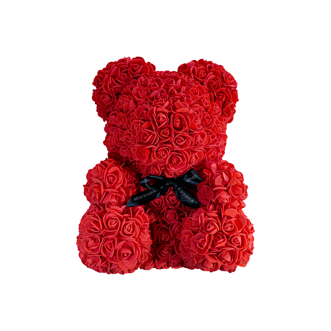 SwissLove™ - Rosenbär 40cm - Einzigartiges Geschenk - SwissGadget