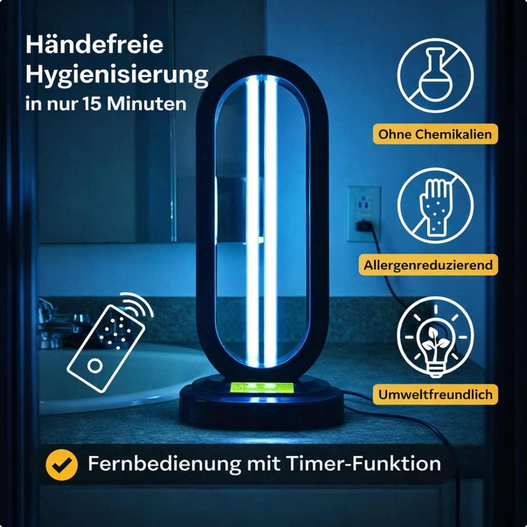 UV-Raumdesinfektor mit UV-C Desinfektion – Hygienische Raumluft ohne Chemie
