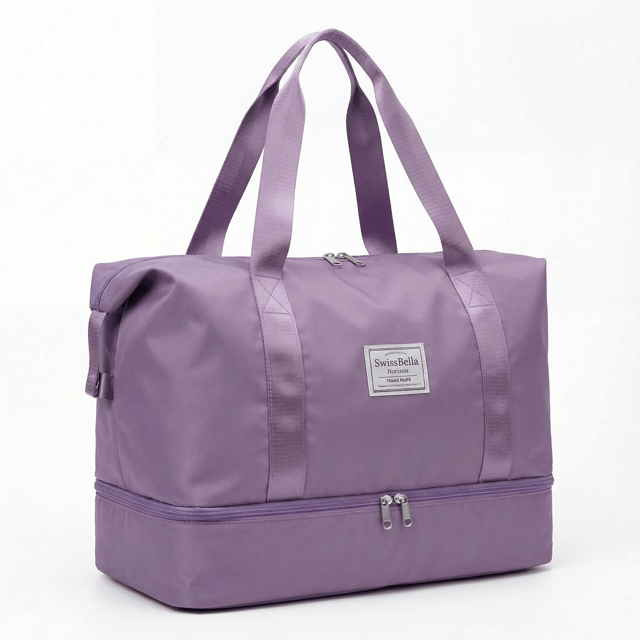 Der SwissBella Horizon Weekender in Misty Lavender – exklusive Studioansicht auf weissem Hintergrund für die Variantenwahl.