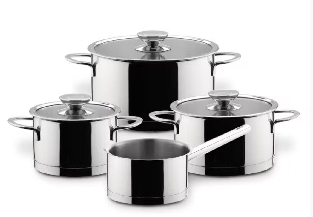 Millesima Kochtopfset – 4-teilig | Edelstahl poliert