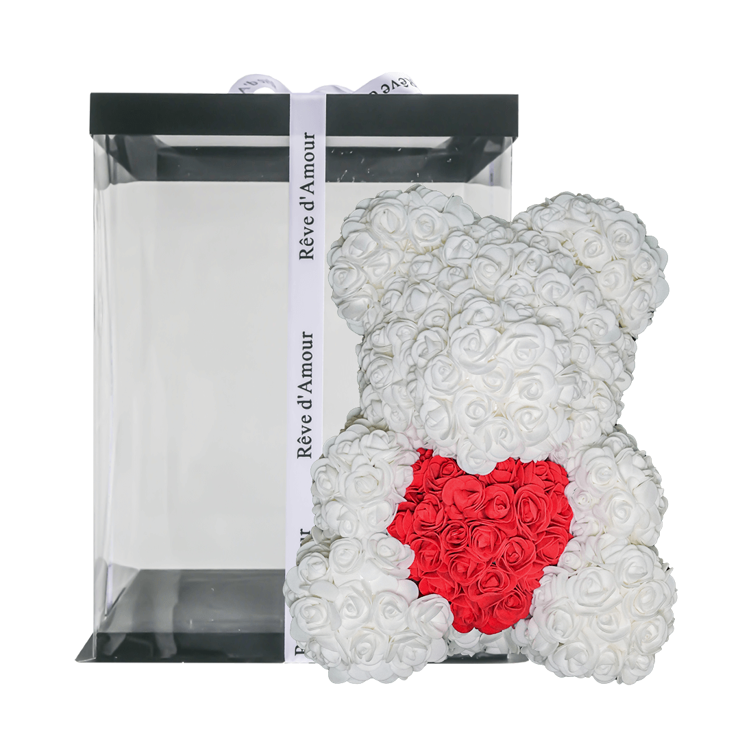 SwissLove™ - Rosenbär 40cm - Einzigartiges Geschenk - SwissGadget