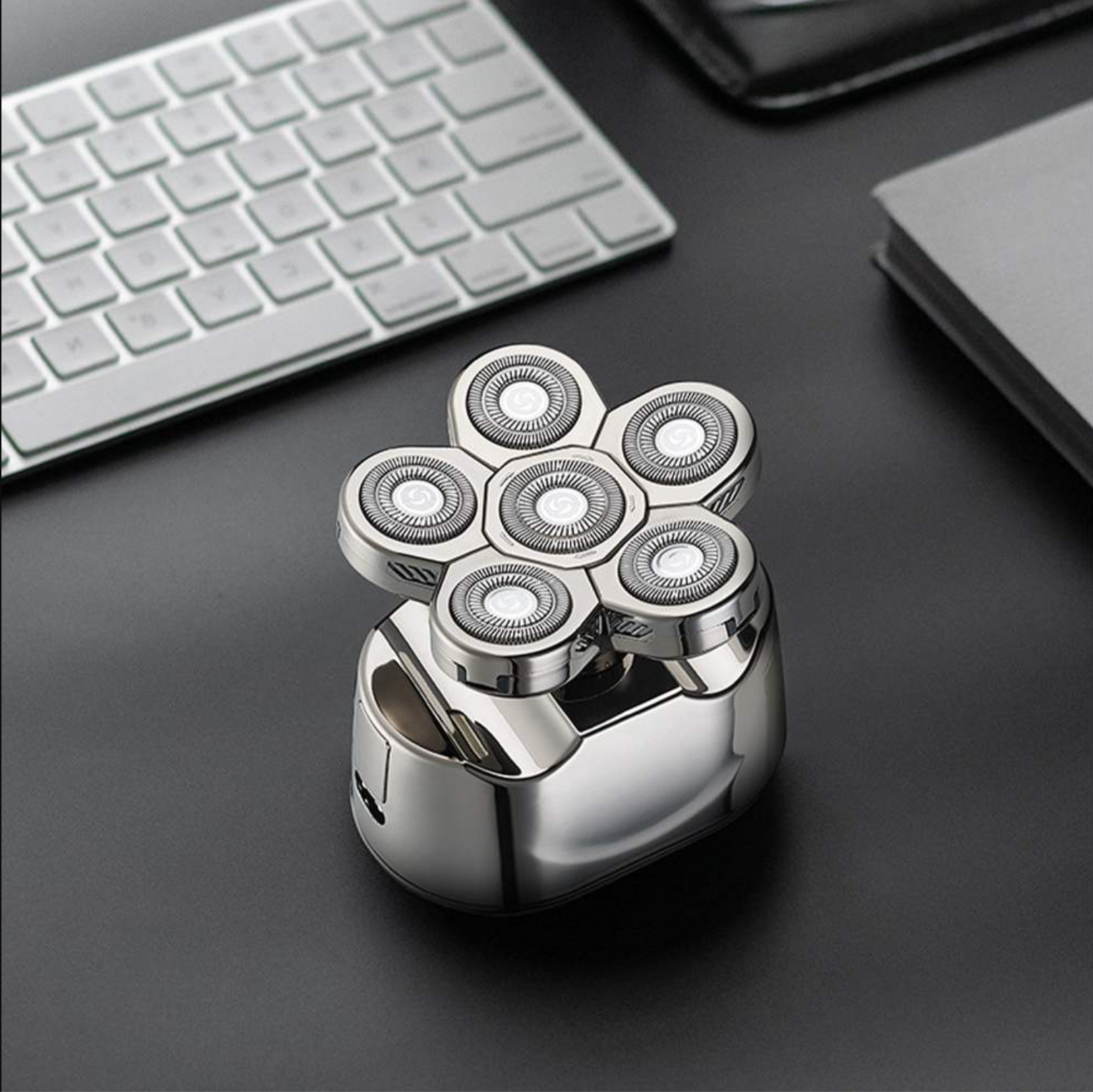 SilverShave™ - 6-in-1 Herrenrasierer - Wiederaufladbar & Wasserdicht - Für Glatze & Bart - SwissGadget