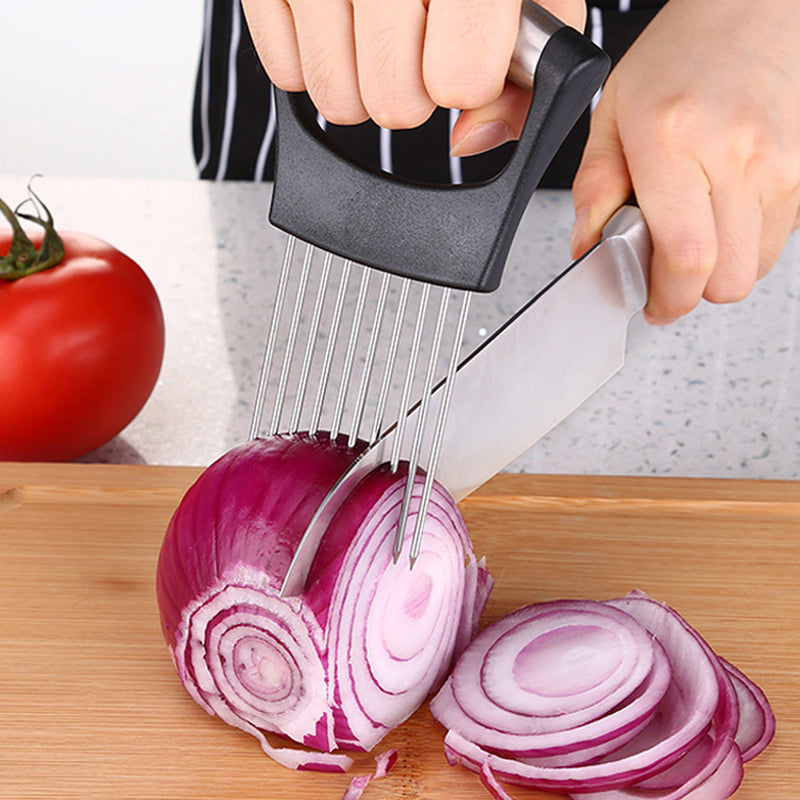 OnionMasterPro™ Zwiebelschneider aus Edelstahl - Effizientes Küchenwerkzeug - SwissGadget
