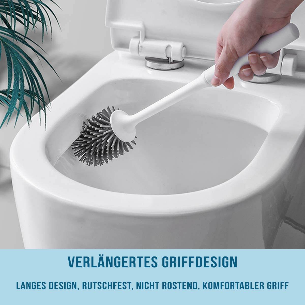 Klobürste Silikon - WC Bürste - Toilettenbürste - SwissGadget
