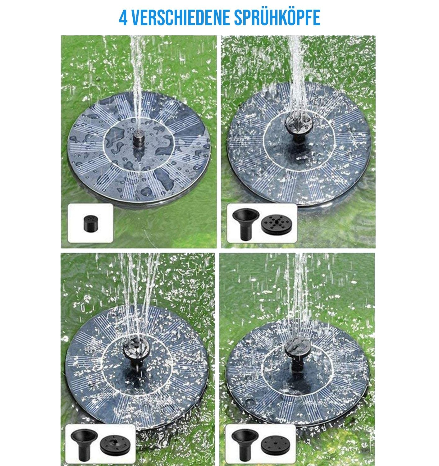 SwissFountain™ - Solar Springbrunnen 16cm - SwissGadget