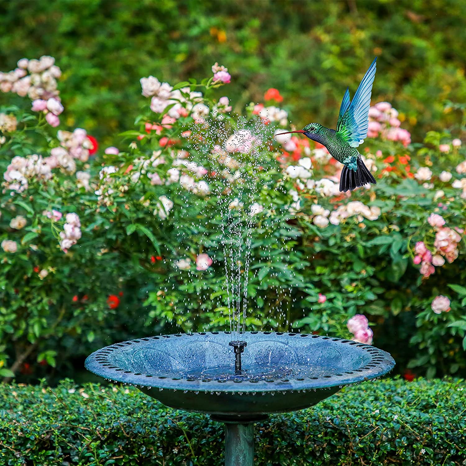 SwissFountain™ - Solar Springbrunnen 16cm - SwissGadget
