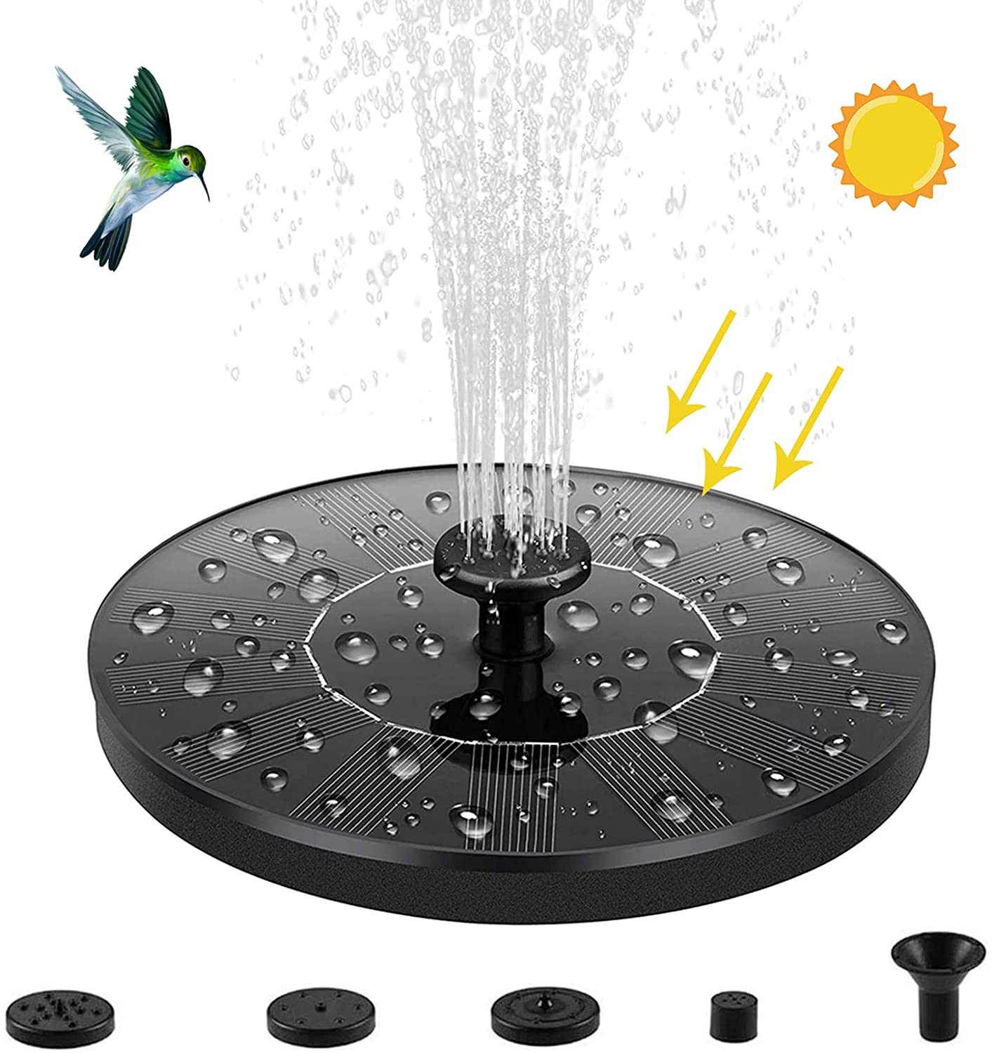SwissFountain™ - Solar Springbrunnen 16cm - SwissGadget