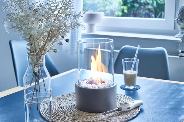 Tischkamin Bioethanol Komplettset - Viel Zubehör - SwissGadget