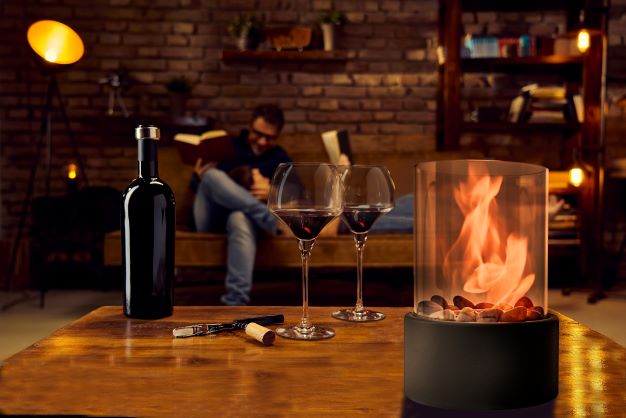 Tischkamin Bioethanol Komplettset - Viel Zubehör - SwissGadget