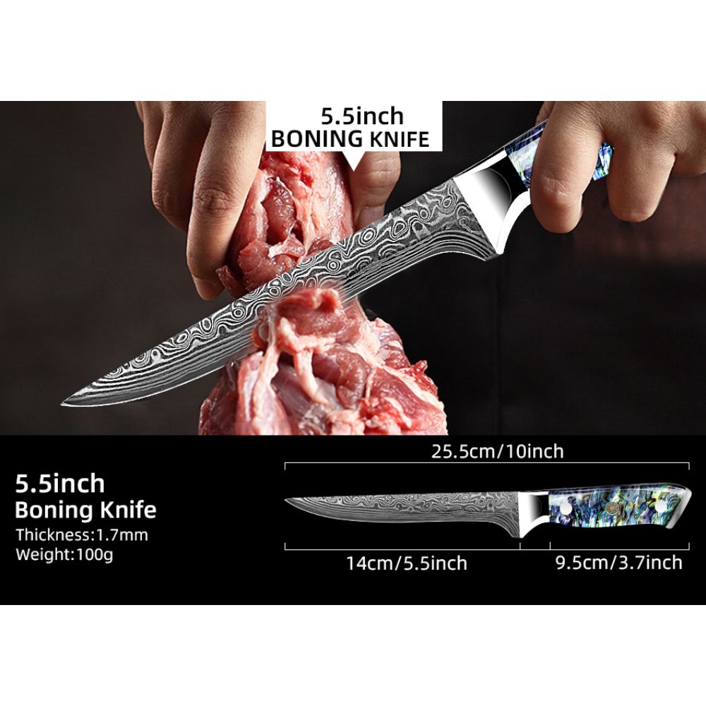 Luxus Damast Messer Set Awabi - Vielzahl von Varianten - SwissGadget