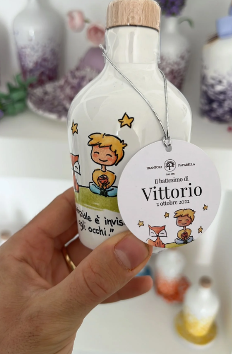 Personalisierte Olivenöl-Kollektion in Keramikflasche