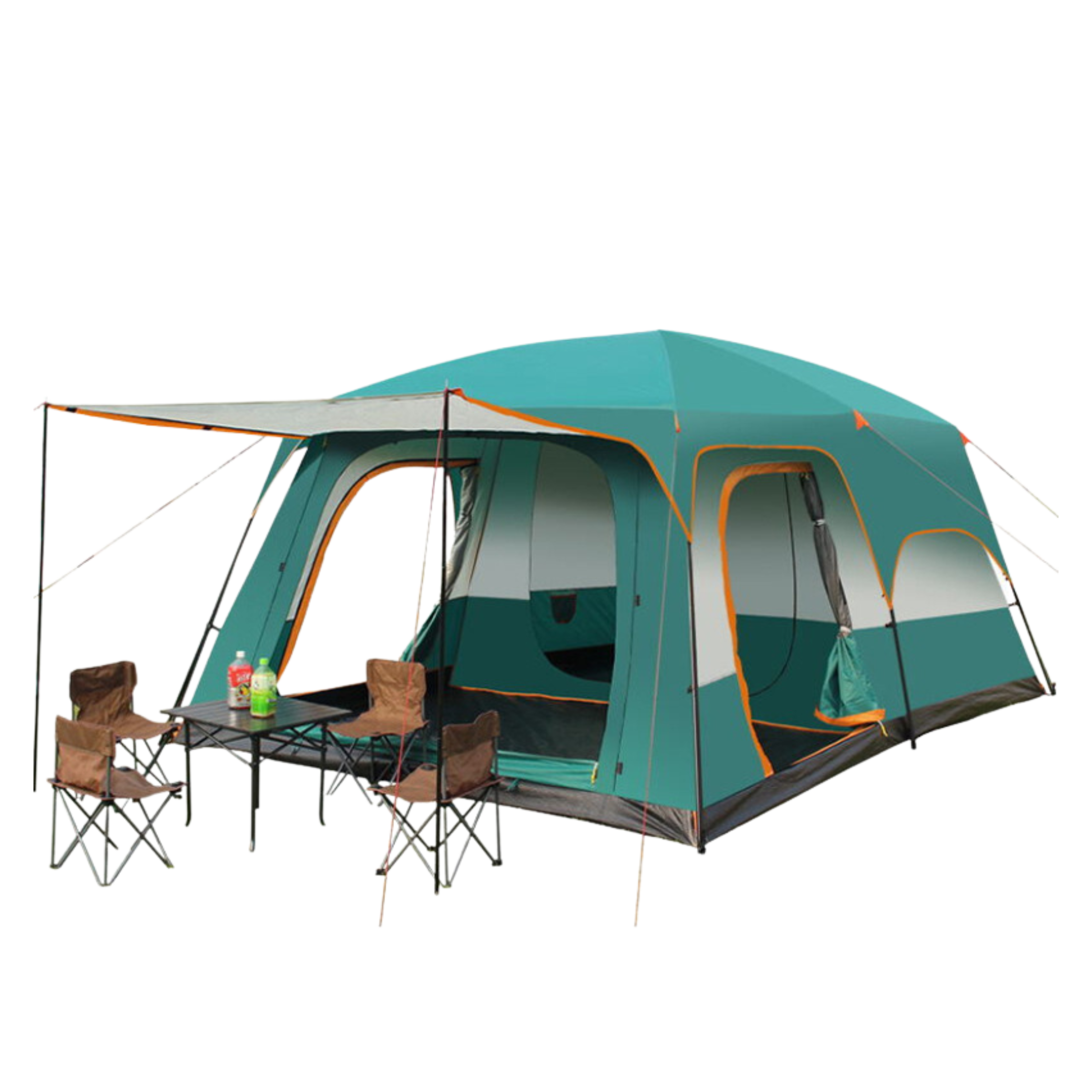 FamilyTentPro™ Camping Zelt für 4 Personen - Komfort und Qualität für Ihre Outdoor-Abenteuer - SwissGadget