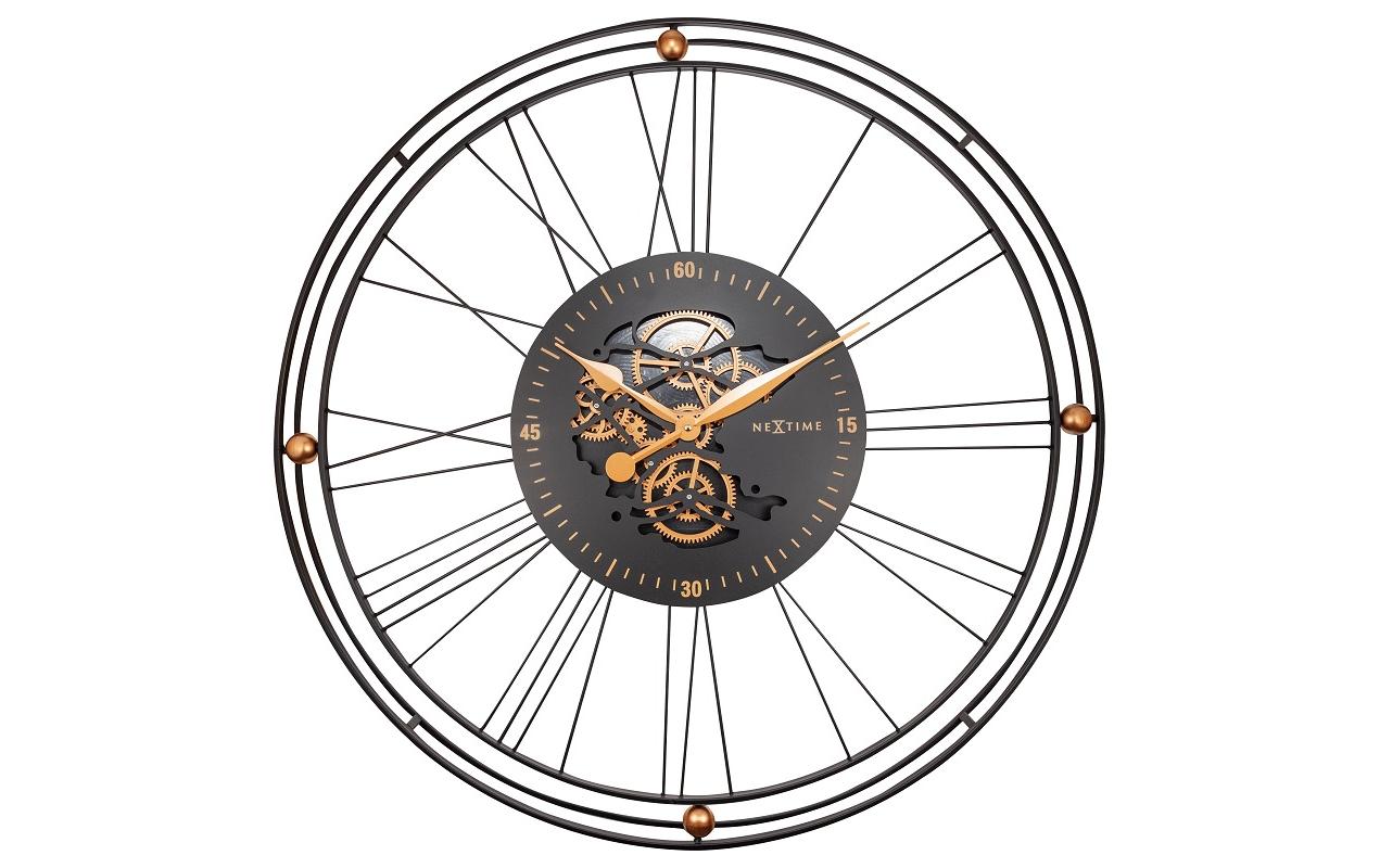 NeXtime Wanduhr Wire Gear Clock 90.5 Ø