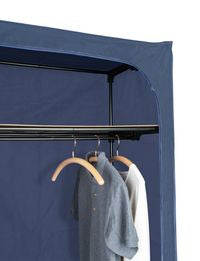 Kleiderschrank mit Ablage, Businessdunkelblau