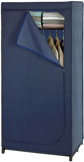 Kleiderschrank mit Ablage, Businessdunkelblau
