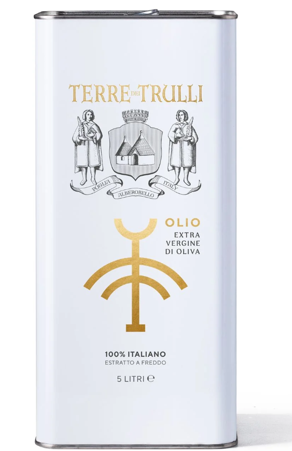 Apulischer Stolz: Kanister à 5 Liter gefüllt mit Olivenöl Extra Vergine