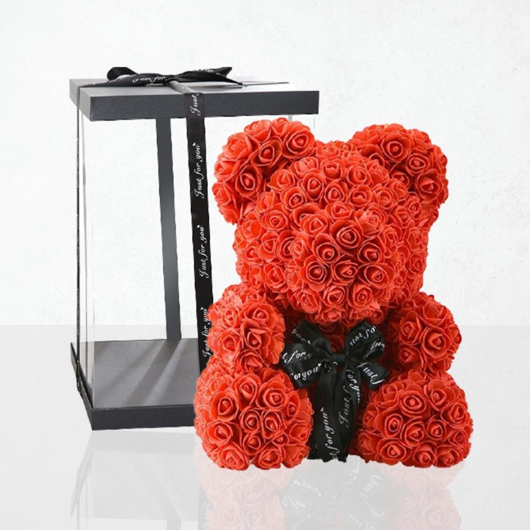 SwissLove™ - Rosenbär 40cm - Einzigartiges Geschenk - SwissGadget