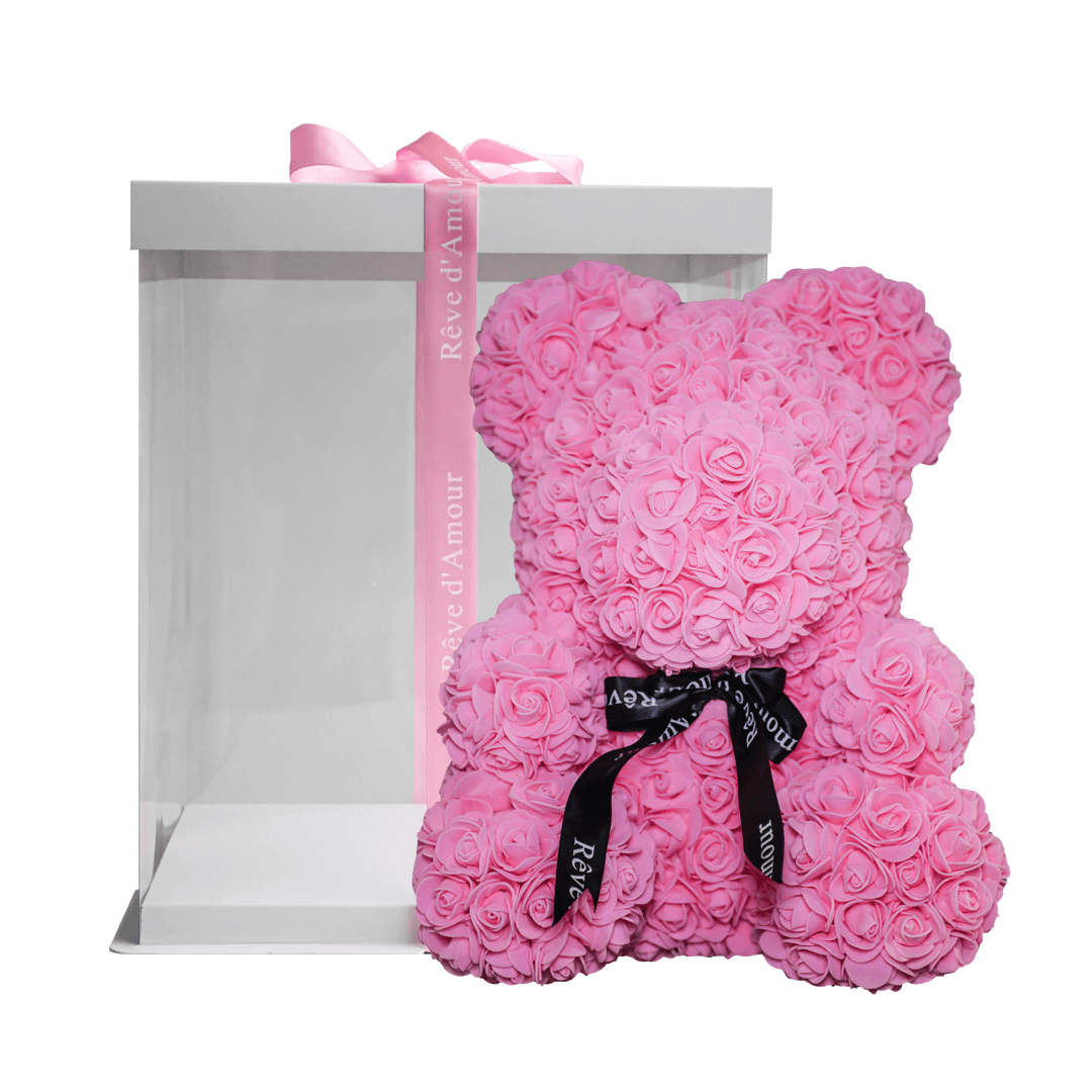 SwissLove™ - Rosenbär 40cm - Einzigartiges Geschenk - SwissGadget