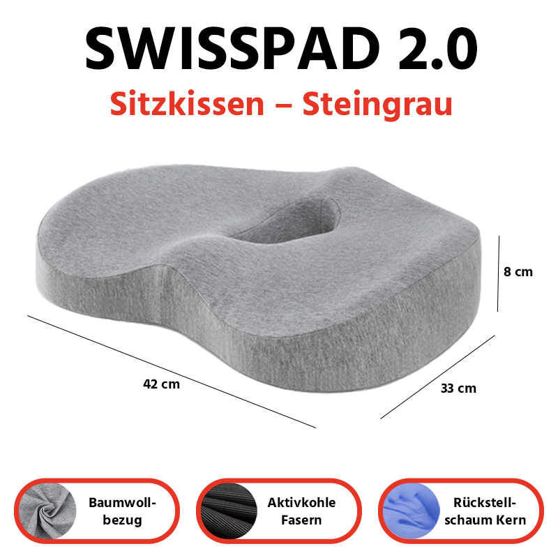 SwissPad - Orthopädisches Sitzkissen - SwissGadget