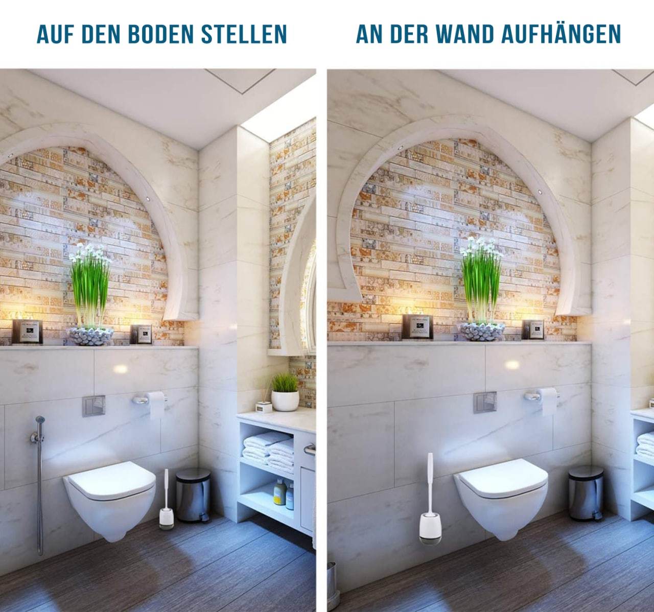 Klobürste Silikon - WC Bürste - Toilettenbürste - SwissGadget