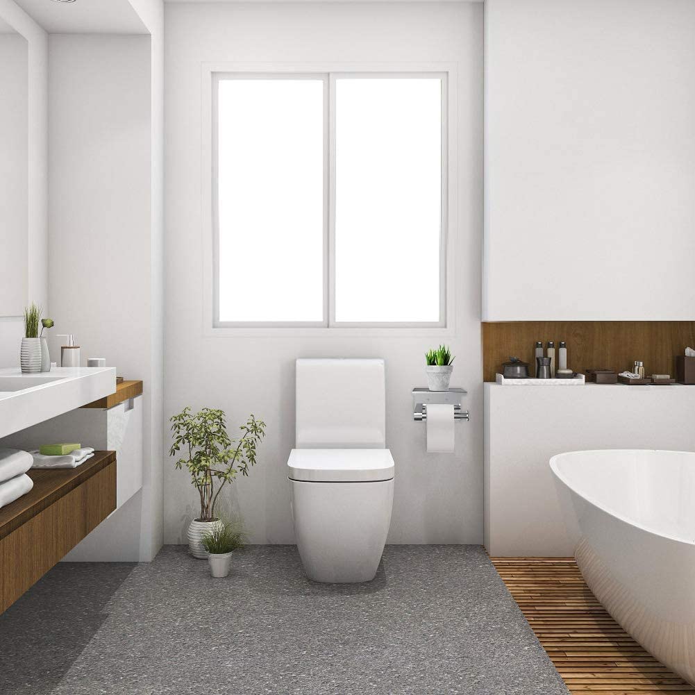Premium Toilettenpapierhalter ohne Bohren mit Ablage - Stilvolle und praktische Badezimmerlösung - SwissGadget