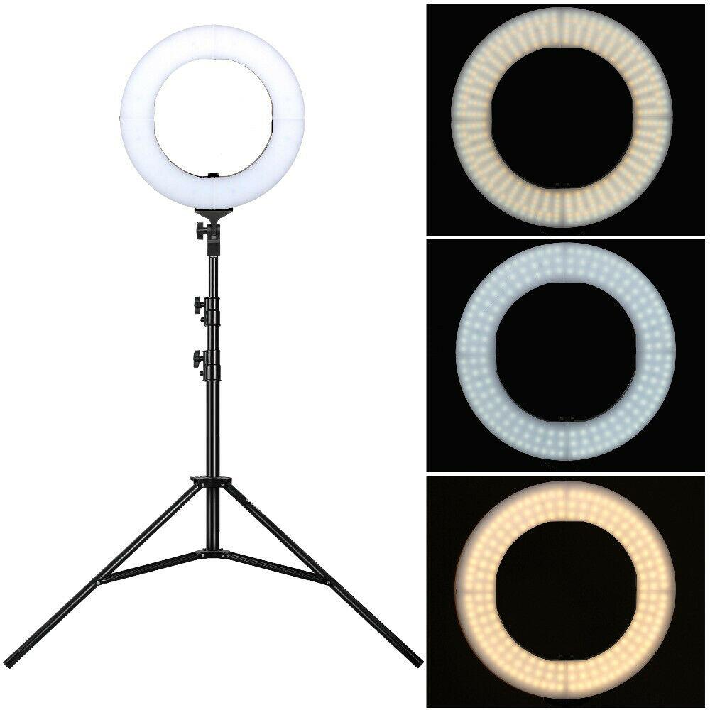 Ringleuchte 12" / 30,5 cm LED dimmbar - Tageslichtlampe mit Fernbedienung, Stativ und Auslöser - SwissGadget